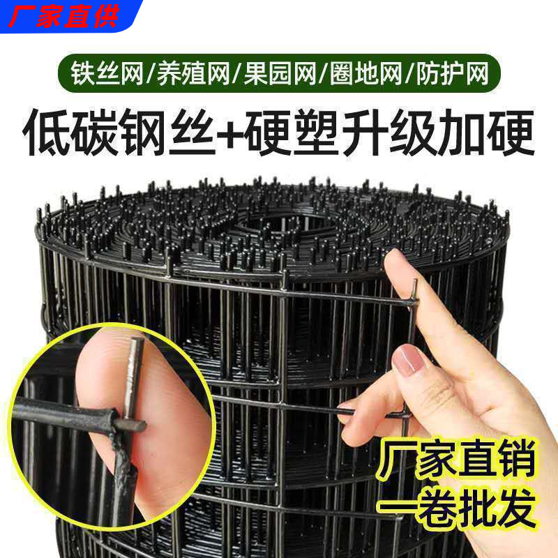 硬塑铁丝网围栏养殖鸡户外栅栏家用铁网围园钢丝网果园防护隔离网