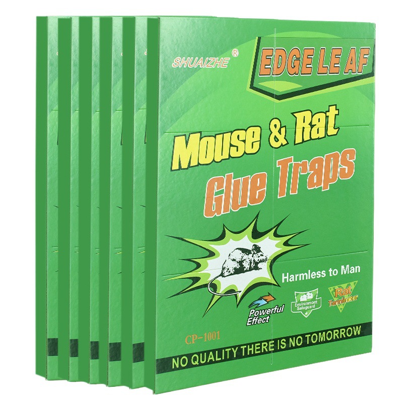 Trampas adhesivas para ratones de gran adherencia, versión para comercio exterior, trampas adhesivas para ratones en inglés, fábrica de origen, pegamento para ratones al por mayor, grandes cantidades en stock, entrega directa.