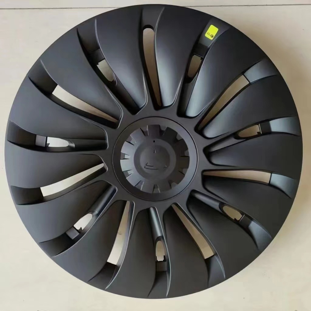 Hub Cap – Tesla Hub cover - old-model-y-19-inch-small-cyclone-matte-black-patterned
