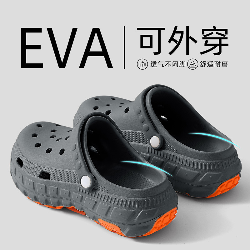 医療手術室スリッパメンズ夏アウターホールシューズ2025新しいEVA厚底増加ドライビングサンダル|undefined