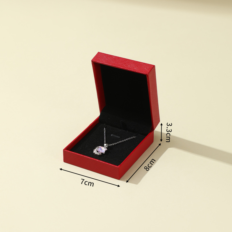 Spot caja de embalaje de joyería de ángulo recto propuesta de matrimonio anillo de confesión embalaje de anillo de diamantes caja de joyería caja de tapa de alta gama