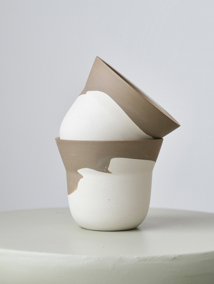 Nordic White Ceramic Succulent Pot Minimalist Flower Planter_voghion.com