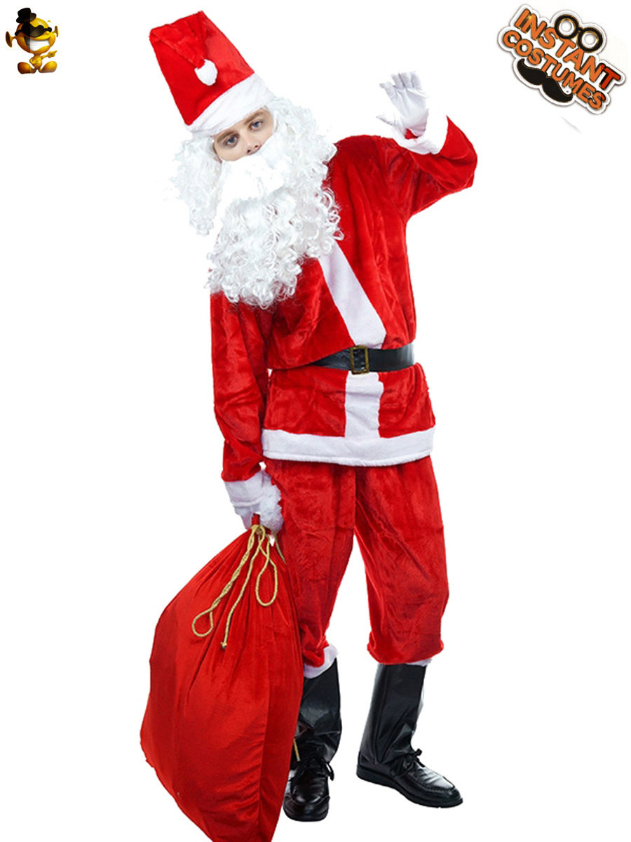 Santa Claus traje de Navidad traje transfronterizo para el juego de fiesta de disfraces