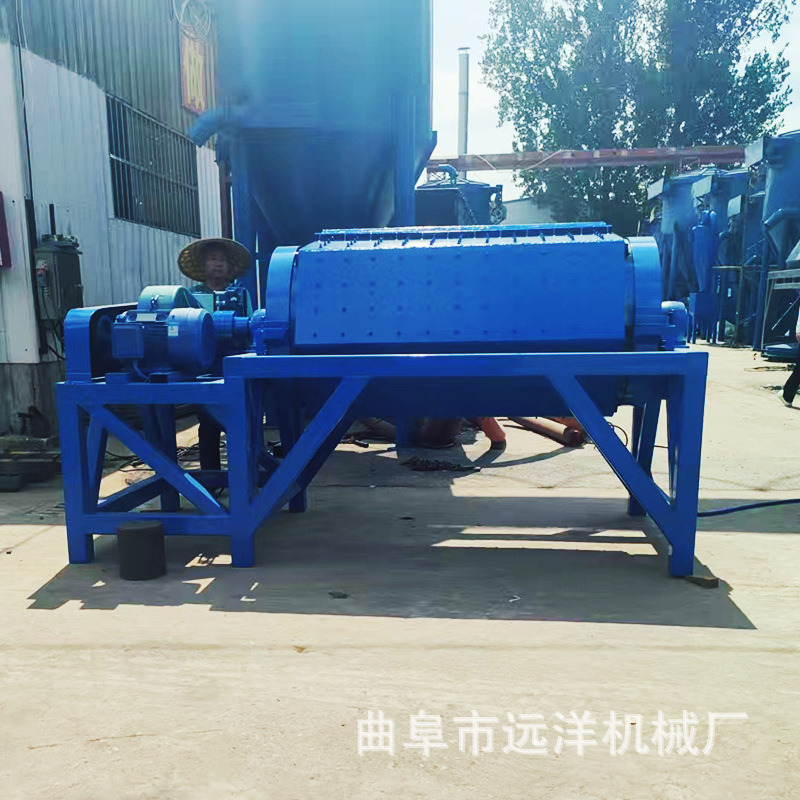 六角滚筒抛光机  铁件去氧化皮抛光机加内衬抛光机