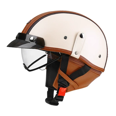 Motosiklet kaskı (dəbilqə) – Motuoche Retro Motorcycle