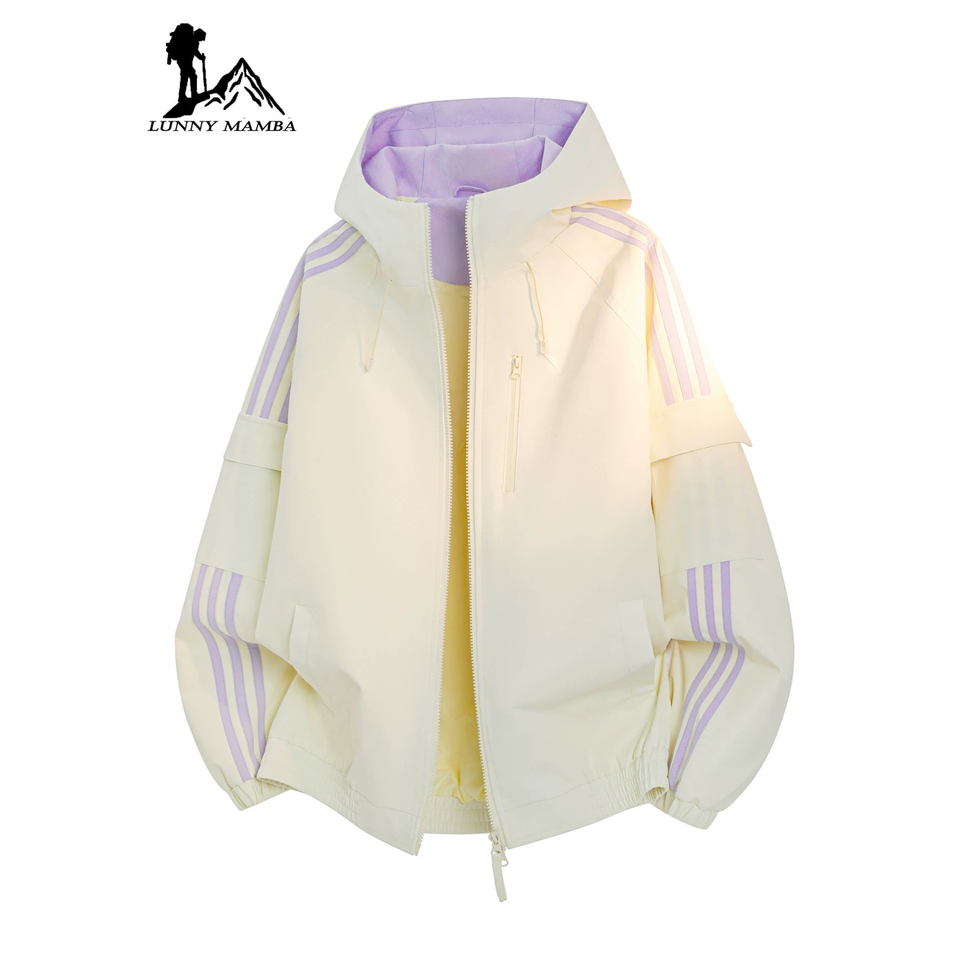 Designer yellow jacket for women 2026 new model, super stylish for petite figures, casual loose striped sports jacket top