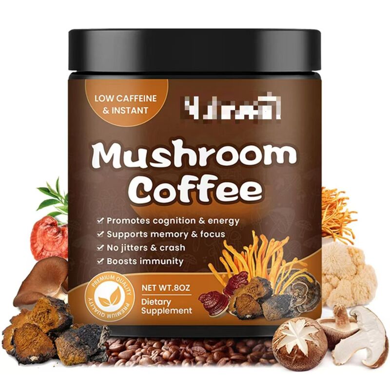 Spot Cross-Border Hot Selling Hericium Coffee Powder M0Shromcoffee Instant Coffee Focuses on Mushroom Coffee Powder