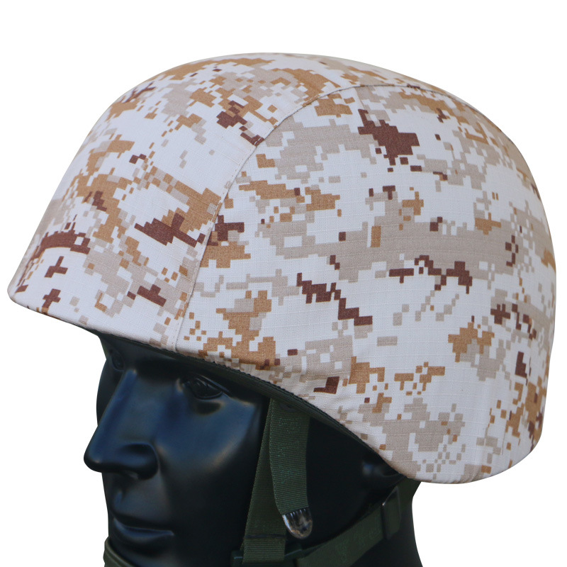 03 Kevlar casco nuevo camuflaje táctico cubierta de casco gancho elástico entrenamiento protector cubierta de casco de acero stock
