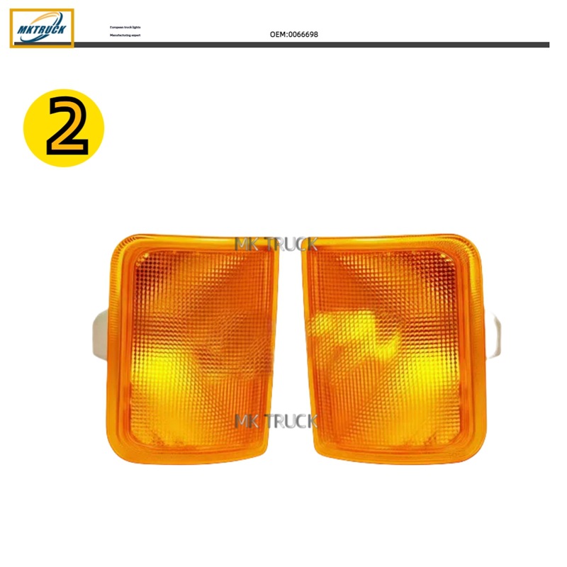 Señal de giro de la luz de esquina 0066698 para Duff Camión Serie XF Luz de señal halógena Accesorios de la lámpara de ancho