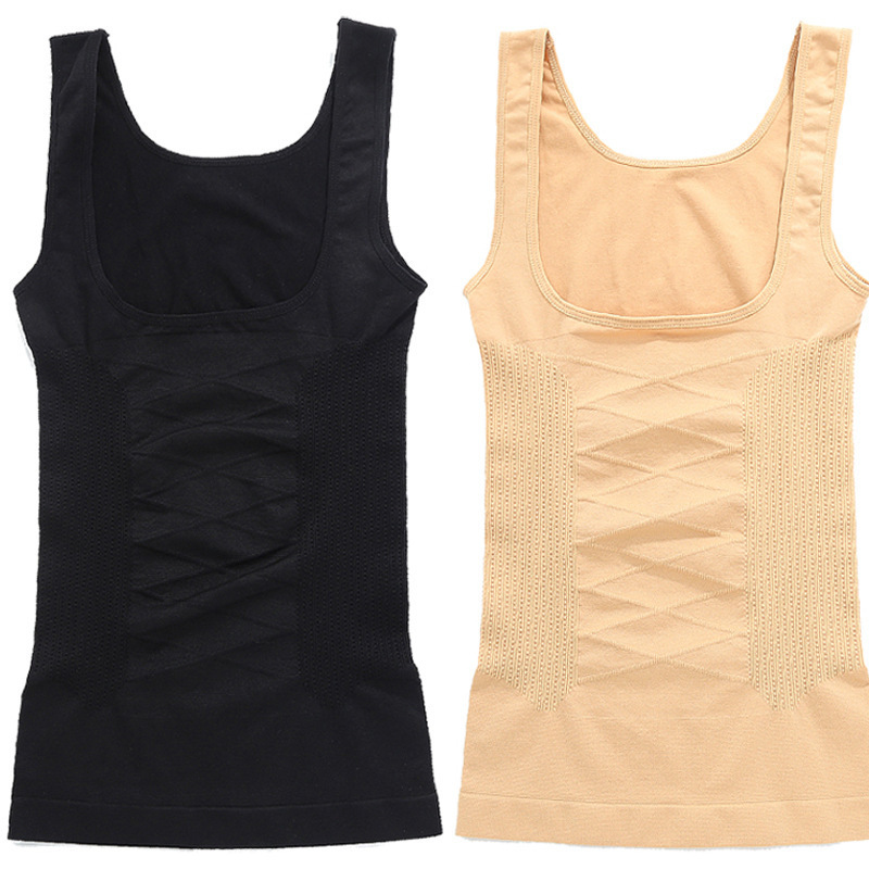 Reinforced belly contracting U-shaped vest top seamless chest support corset sling memory bodysuit body shaping high waist belly contracting clothes Reinforced belly contracting U-shaped vest top seamless chest support corset sling memory bodysuit body shaping high waist belly contracting clothes
