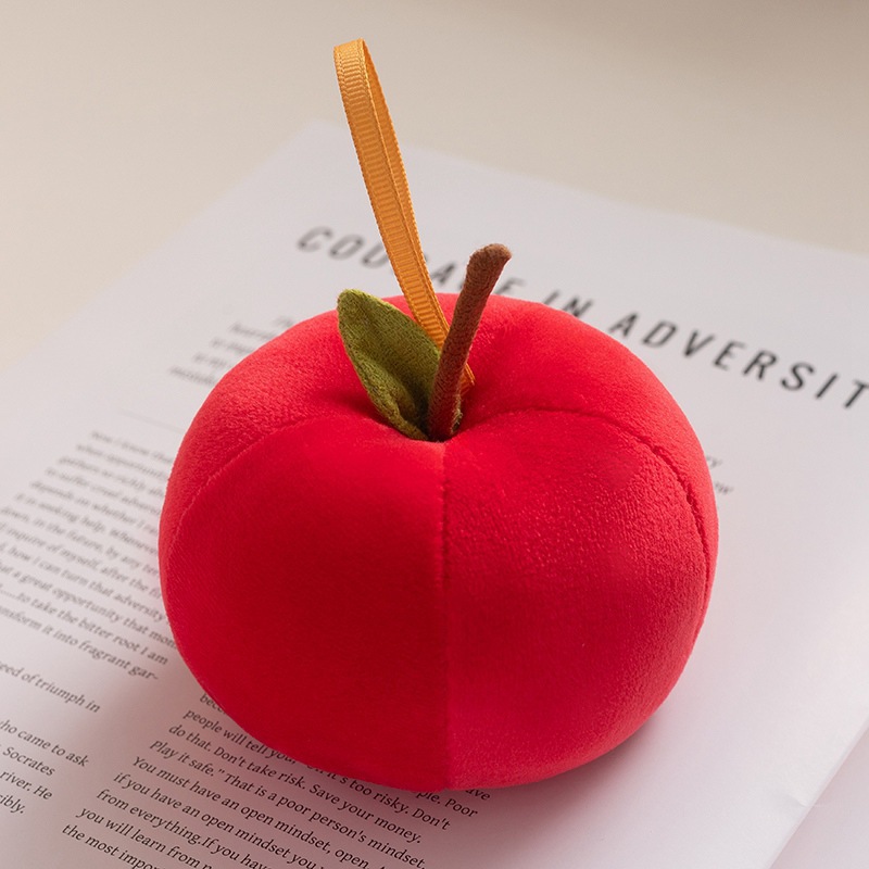 Apple bolso colgante manzana verde peluche juguetes colgante manzana roja muñeca cojín muñeca de fruta regalo