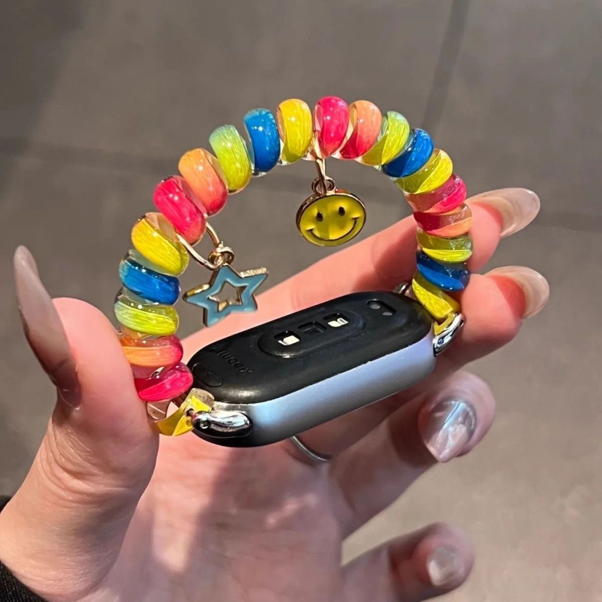 Suitable for Xiaomi Mi Band 10 Strap Nfc Phone Cord Elastic Hair Band 9/8 Wrist Strap Women's Comfortable and Exquisite Watch Strap