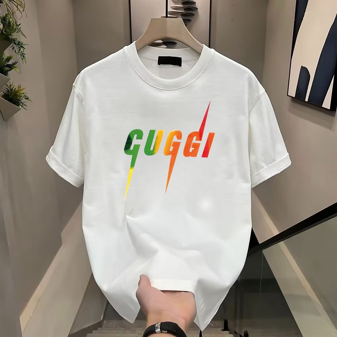 Trend brand summer fashionable cotton T-shirt with a round collar