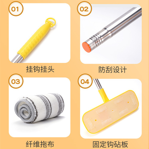 Household cartoon mini dustpan broom kindergarten baby play house toy cute children's broom and mop combination