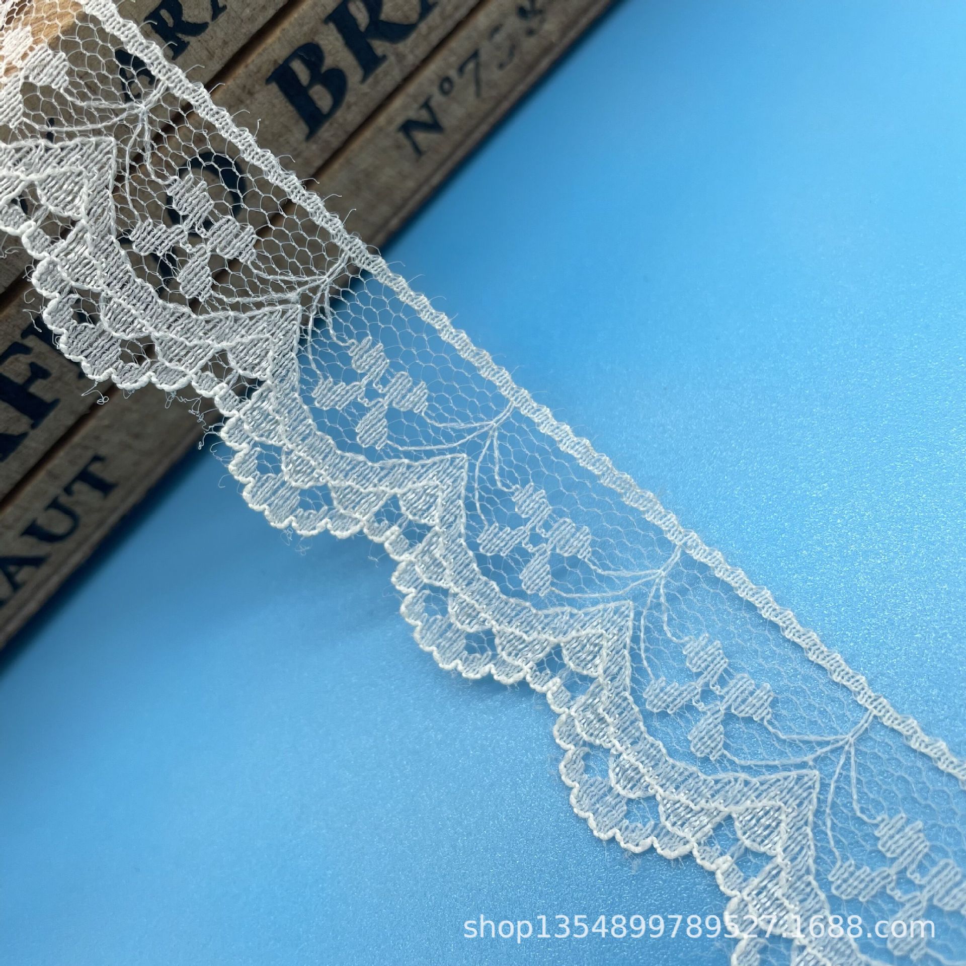2.2CM无弹力蕾丝花边厂家现货批发无弹力蕾丝花边 DIY服装辅料
