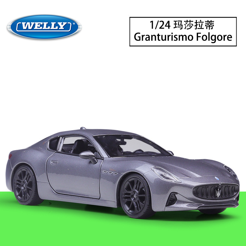 Welly 1:24 2023 Maserati Granturismo Folgore 1:24 Scale Alloy Finished Car Model