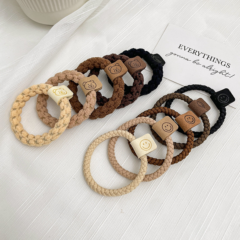 Cuerda para el cabello de alta elasticidad y duradera, banda de goma para atar el cabello para mujeres, celebridad de Internet 2024, nueva cuerda para el cabello simple, lazo para el cabello