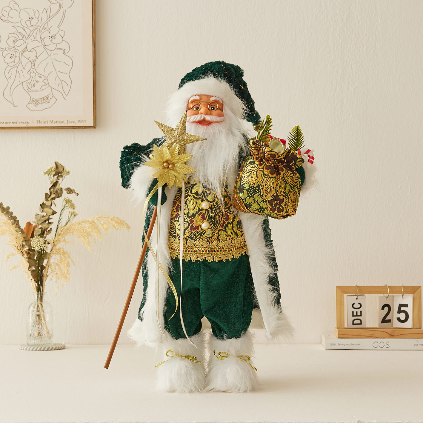 Kerstman pop decoratie voor kerstboom en raamversiering_voghion.com