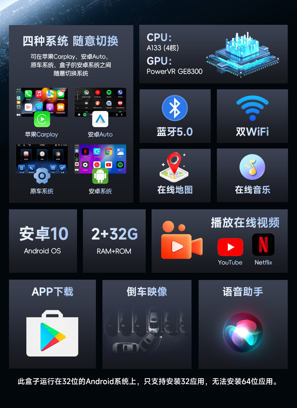 Wireless Carplay Adapter Wireless Android Auto Wired to Wireless Car Navigation Carplay Adapter