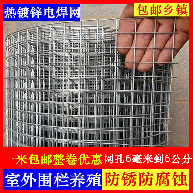 铁丝网围栏热镀锌电焊网养殖网铁网网格小孔围网防鼠多肉防护家用