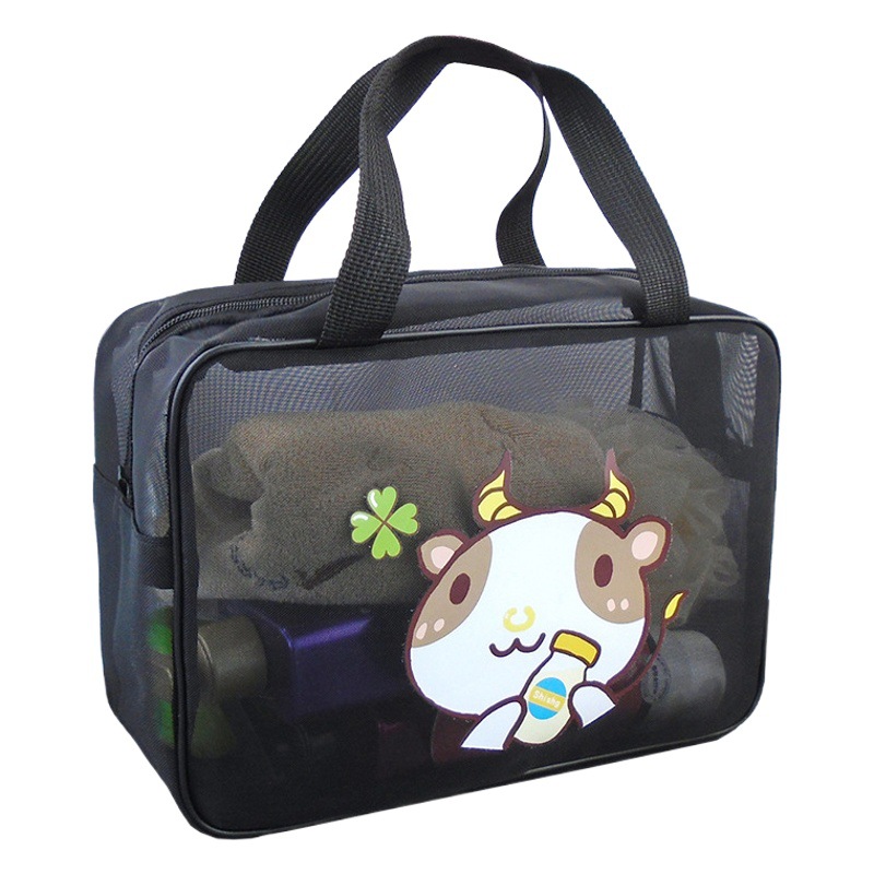 Bolsa de lavado de malla con fugas bolsa de baño de gran capacidad para mujeres bolsa de baño Portátil Bolsa de baño cesta de baño de viaje para hombres cesta de baño bolsa de almacenamiento