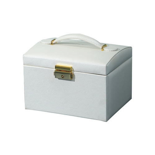 Three-layer large-capacity jewelry storage box, portable jewelry storage box, ring earrings, earrings, home jewelry box storage