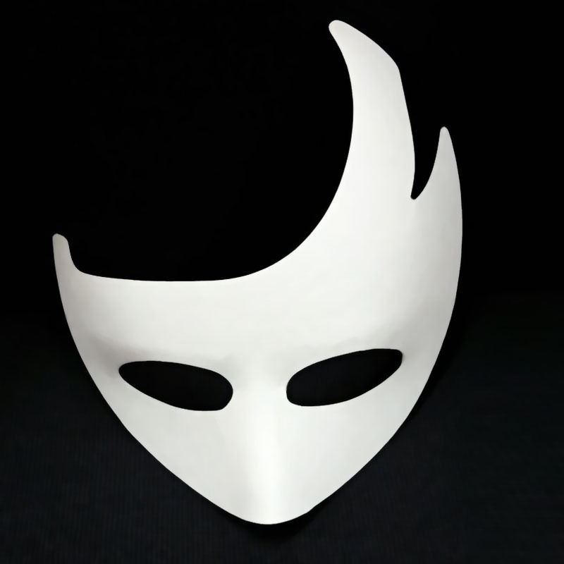 Máscara de zorro de papel maché – DIY, para pintura/teatro/Halloween