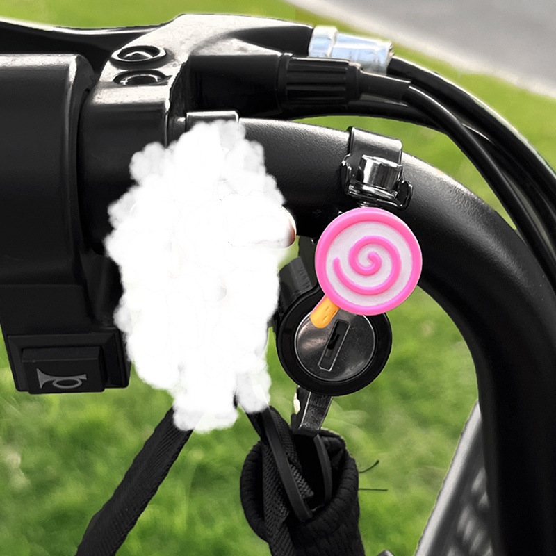 Electric car helmet lock anti-theft fixed hook cute cartoon motorcycle battery car safety helmet anti-theft lock universal