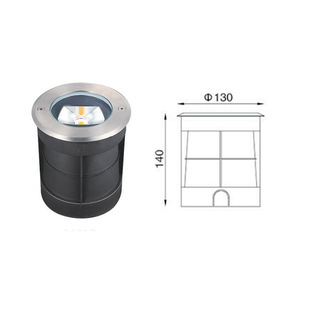 Source manufacturers outdoor IP67 rainproof 7W round adjustable angle LED buried lights road ground buried lights