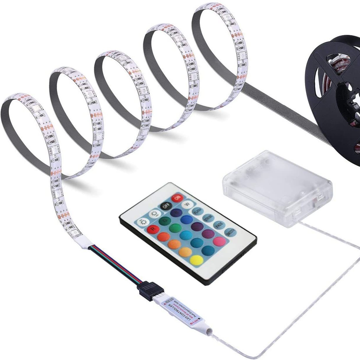 Traje de la caja de batería de la lámpara 5V 5050RGB30