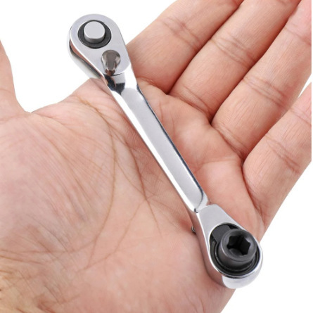 Mini 1/4 inch Double Ended QuickソケットRatchet WrenchロッドS|undefined