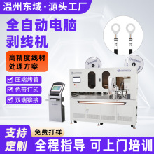 全自动穿号码管机 带工控带色带打印 双头剥皮穿号码管端子压接机