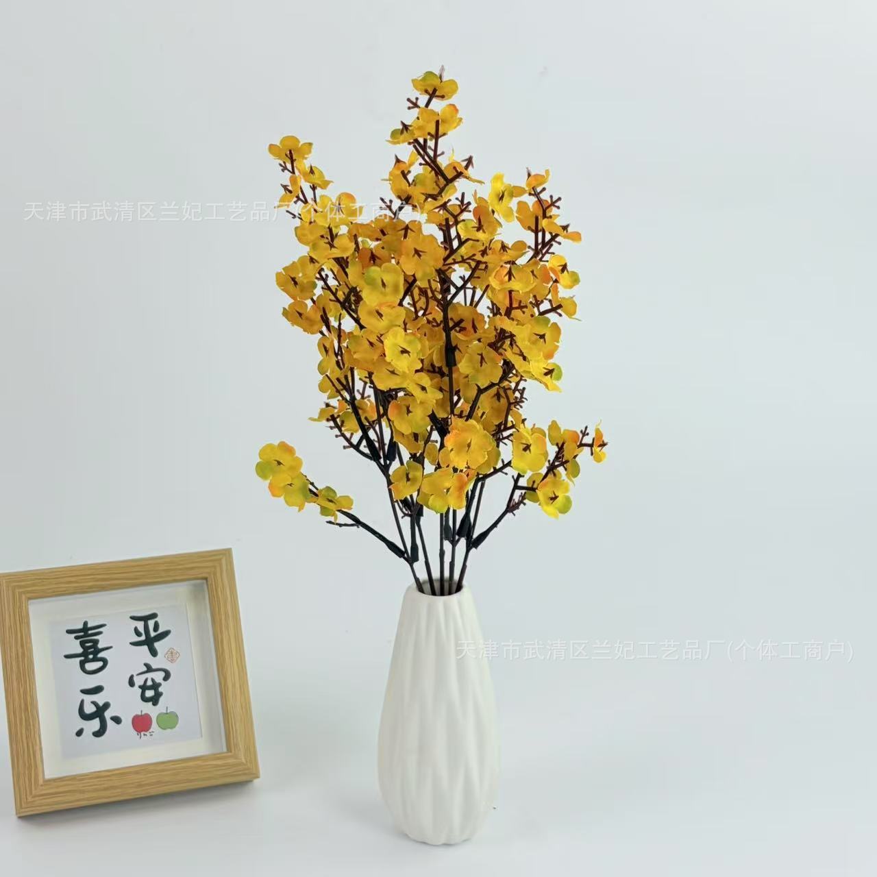 Cinco tiendas de seda cubiertas con estrellas celestes para la decoración de boda flor imitación flor al por mayor floral floral paisaje del centro comercial paisaje transfronterizo image 11