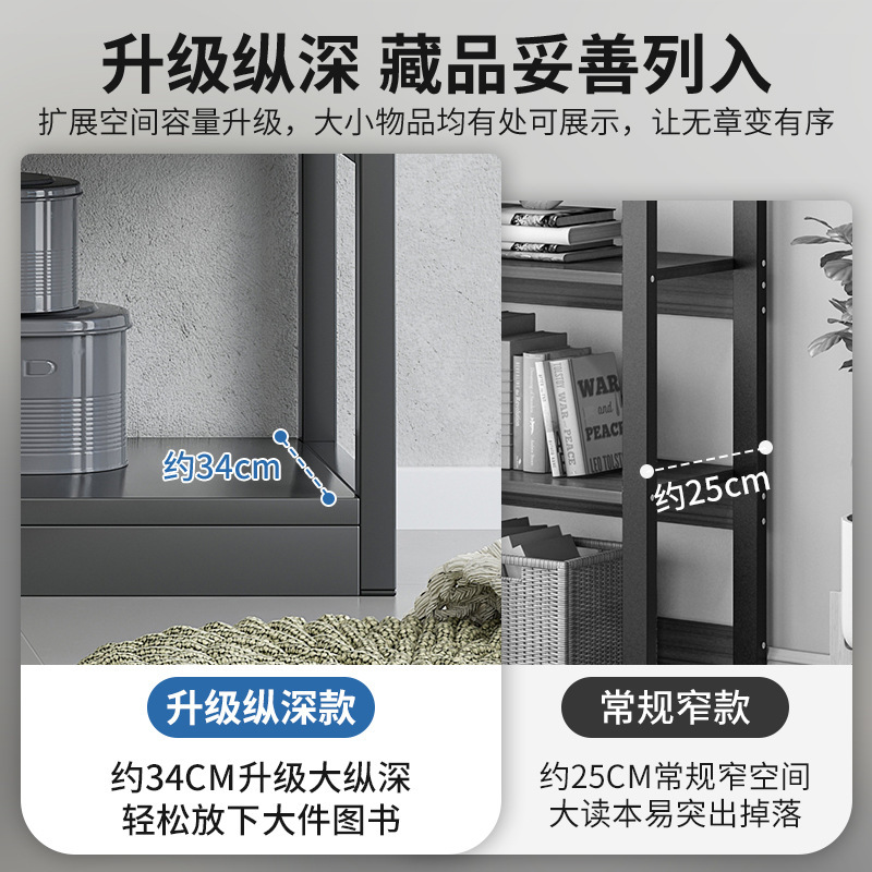 Estante de almacenamiento doméstico multicapa de pie estante de exhibición gabinete de almacenamiento sub-estante estantería decorativa estantería