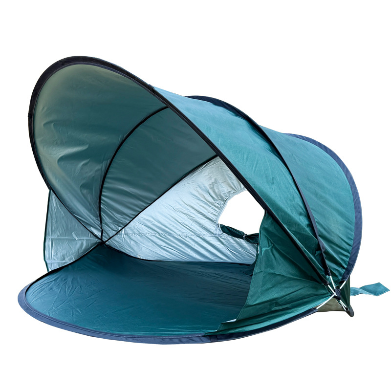 【Cross-Border Hot Item】2-3 Person Quick-Open Beach Grass Lawn Tent, Sun-Proof, Wind-Proof, Easy to Fold and Carry, Suitable for Camping