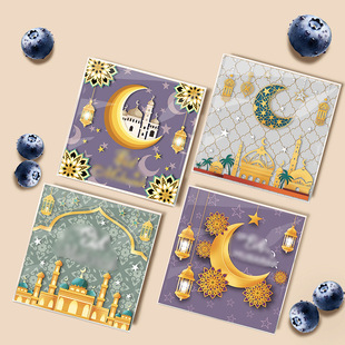100 pice mix four moon castle OPP self-adhesive bag holiday party candy chocolate gift packaging bag