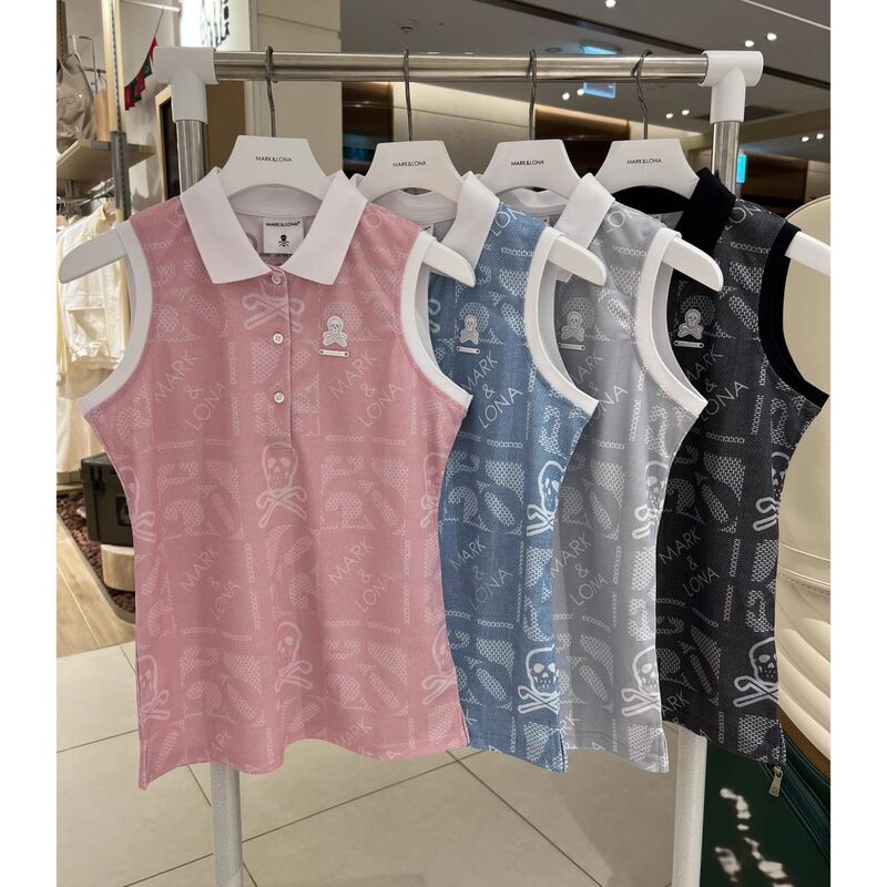 Golf Women's Clothing 24 Summer Cold Breathable Sleeveless Vest Sports Casual Moisture-Wicking T-Shirt Top