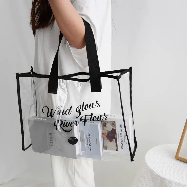 户外游泳包新款透明可视化妆品收纳袋防水洗漱袋大容量便携沙滩包