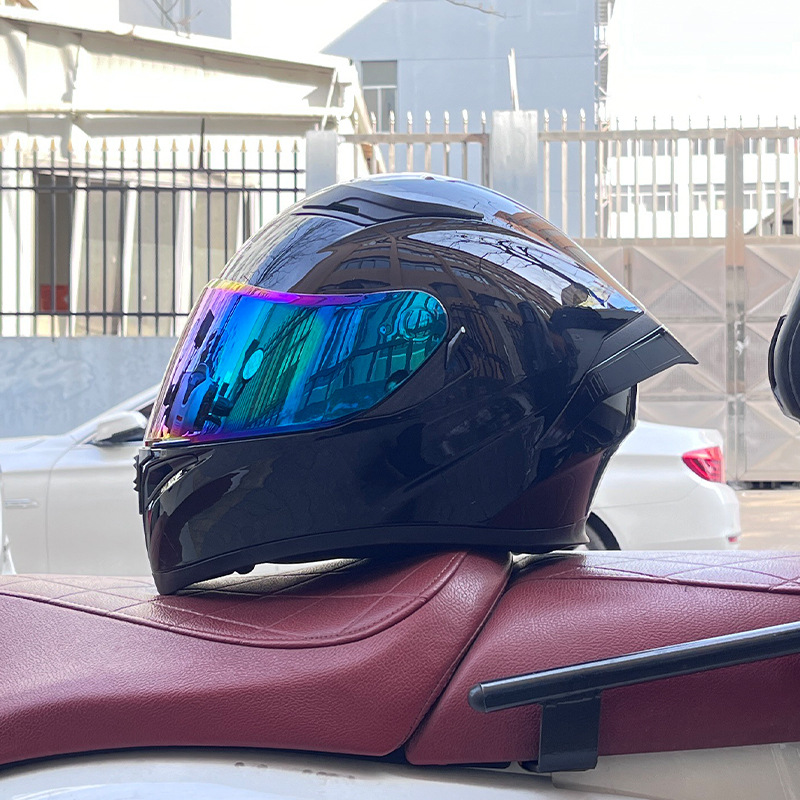 El casco completo del casco de la cola grande de la motocicleta Jiekai se puede instalar con auriculares Bluetooth