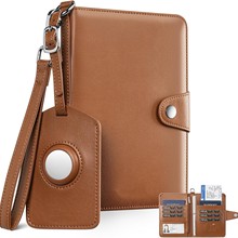 Airtag Passport Holde真皮多功能卡包证件包外贸护照收纳包定制