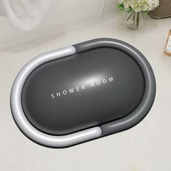 新款 現代簡約硅藻泥地墊3D視覺膨脹地墊衛浴吸水速干墊入戶腳墊