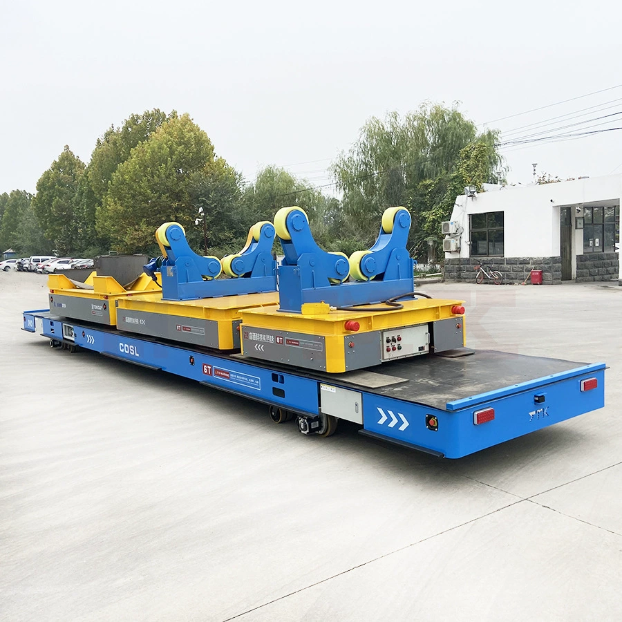 6 тонн полного движения рулевого колеса Электрический плоский автомобиль мастерская транспортный электрический плоский автомобиль аккумулятор