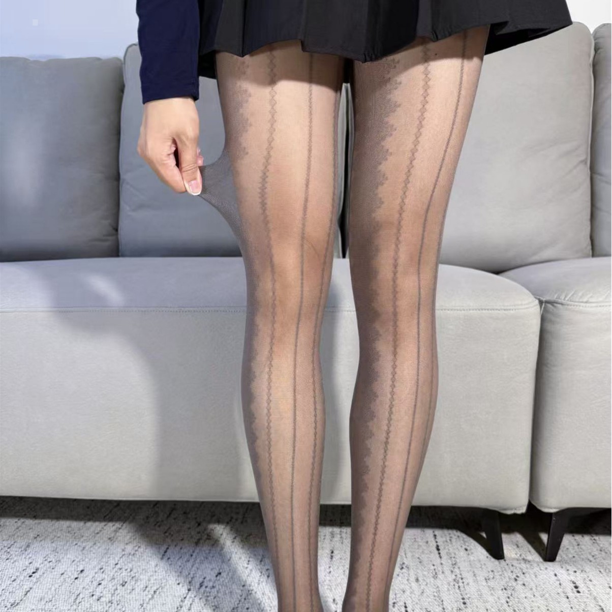 Summer Stockings Pure Lusty Lace Pantyhose Lolita Spring & Fall Ultra-Thin Quilted White Silk Stockings