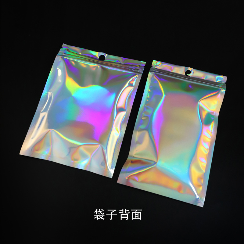 Magia bolsa de joyería de color bolsa de láser línea de datos bolsa de Yin Yang bolsa de flash digital papel de aluminio bolsa de plástico bolsa Ziplock