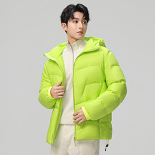 凯乐时连帽白鸭绒羽绒服男款2025年休闲新款冬季保暖防风防水外套