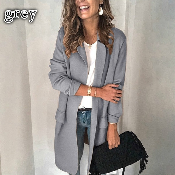 Women's Coat Long Sleeve Blazers Business Solid Color display picture 4