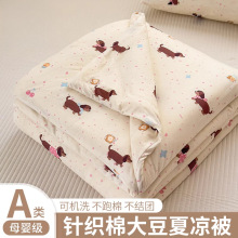 大豆纤维夏被空调被学生宿舍单双人夏凉被夏季薄被子可机水洗