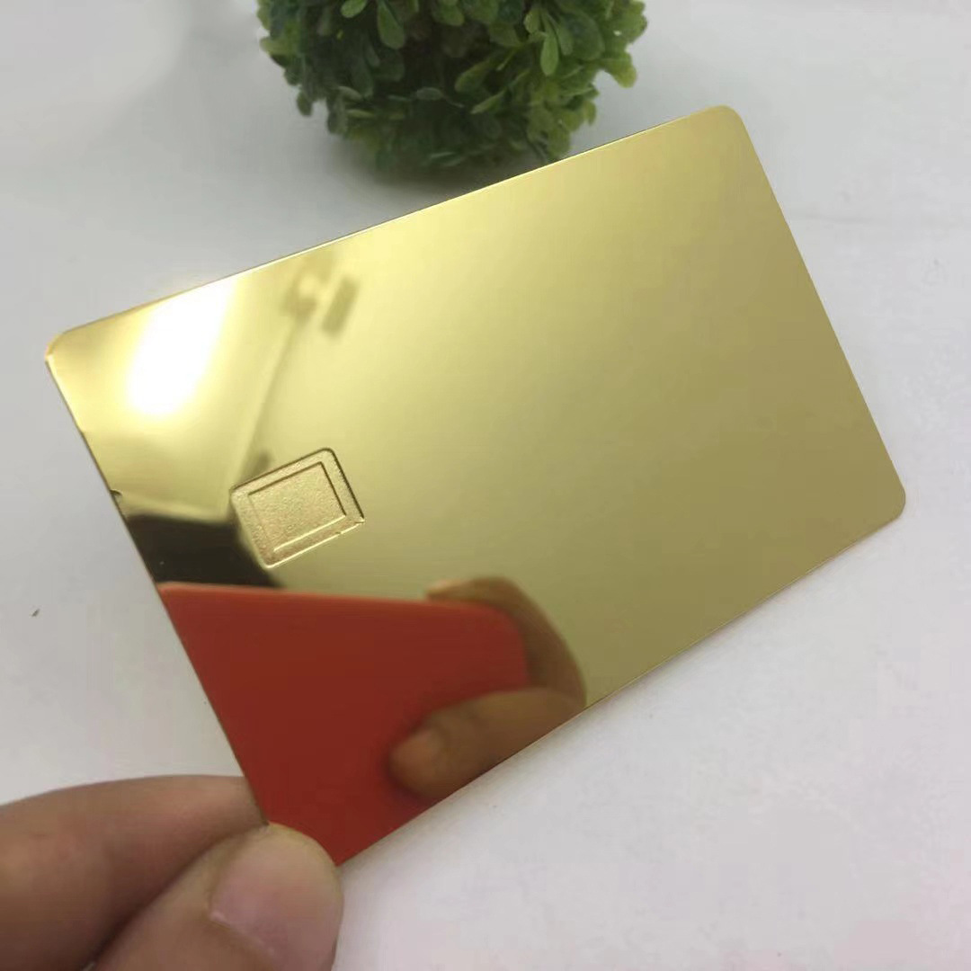 Зеркало из нержавеющей стали, 24-каратного золота (небольшое отверстие для скола)