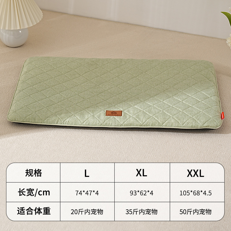 린넨 쿠션 라이트 그린