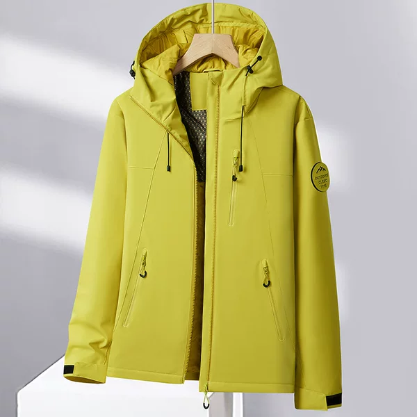 New graphene men's cotton jacket, autumn and winter style, men's trendy fashion casual outdoor waterproof and cold-proof jacket
